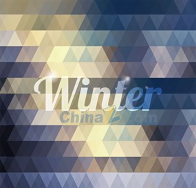 冬季时尚创意背景图矢量